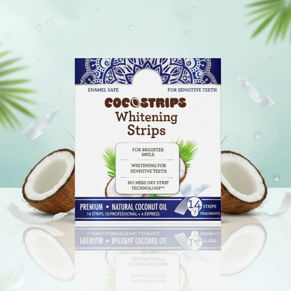 CocoStrips™ Organic Coconut Oil Teeth Whitening Strips